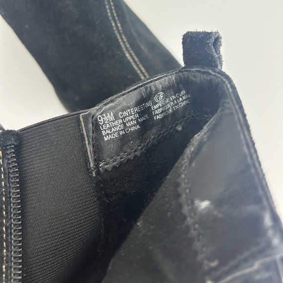 Aerosoles Black Ankle Suede Heeled Boots - Picture 4 of 8